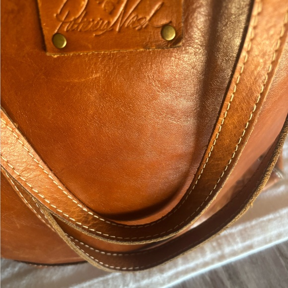 🌿🦋 Patricia Nash Brown Leather Tote Bag - Picture 4 of 14